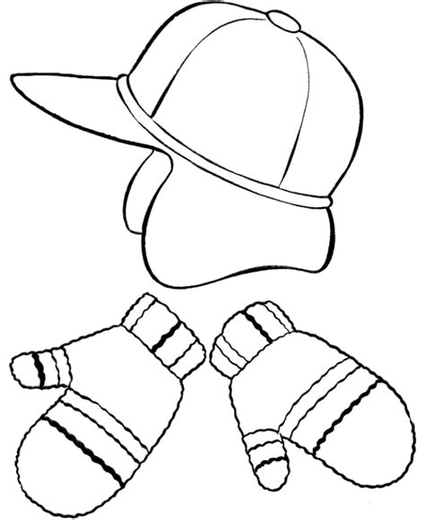 winter hat coloring page coloring home