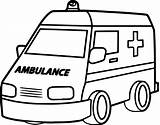 Ambulance Coloring Pages Getdrawings sketch template