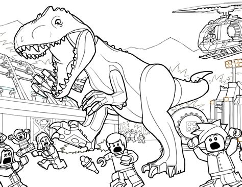 printable jurassic park coloring pages