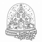 Imprimer Gingerbread Adulte Schneekugel Malvorlagen Globes Schneekugeln Malvorlage Cahier Enfant Kleurplaten Magique Reine Neiges Paysage Kerstfeest Sneeuwbol Kleurplaat Kerstmis Weihnachtsmalvorlagen sketch template