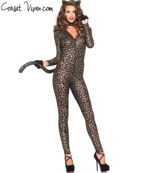 sexy bodysuit kitten cat costume corset vixen