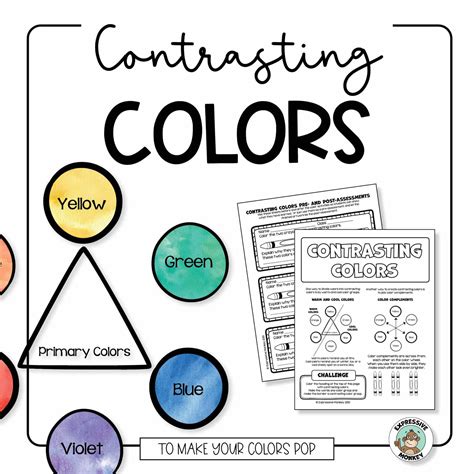 contrasting colors color theory lesson art lesson