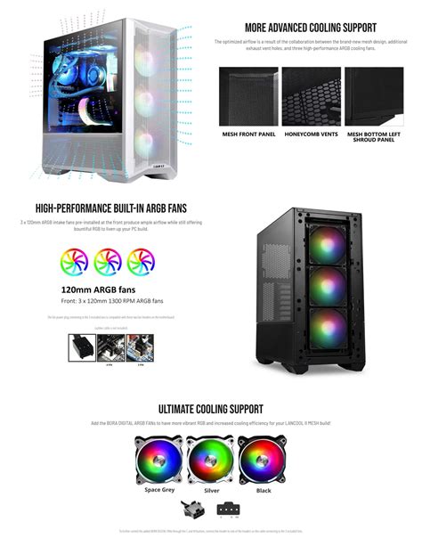 Lancool Ii Mesh Rgb Ultimate Airflow Chassis