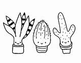 Cactus Coloring Mini Drawing Colorear Pages Simple Para Saguaro Aesthetic Printable Color Outline Dibujos Dibujo Tumblr Desert Wren Cute Getdrawings sketch template
