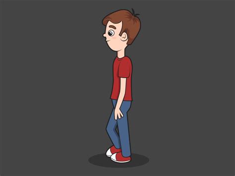 cartoon animation walking gif  adrienne downing  dribbble