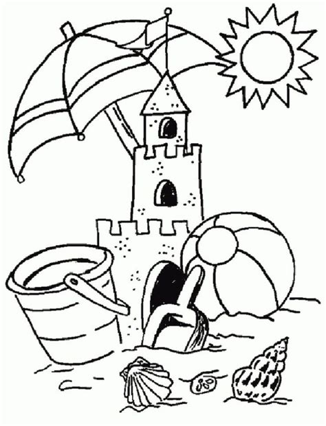 summer coloring pages  preschool summer coloring pages summer