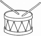 Tambor Colorear Instrumentos Musicales sketch template