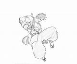 Kazama Kazuki Samurai Shodown Skill Coloring sketch template