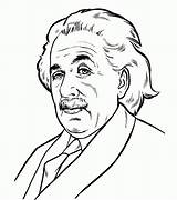 Einstein Albert Coloring Coloriageetdessins sketch template