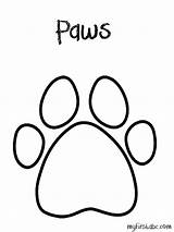 Coloring Paw Pages Print Paws Colouring Bear Wolf Cliparts Template Tiger Clipart Popular Templates Favorites Add sketch template