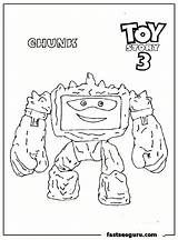Chunk Coloriages sketch template