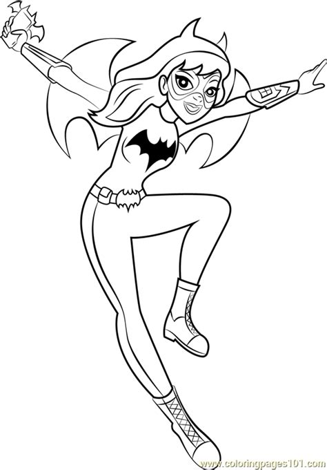 bat girl coloring page  kids  dc super hero girls printable coloring pages
