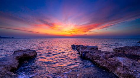 resolution mediterranean sea sunset p laptop full hd wallpaper wallpapers den