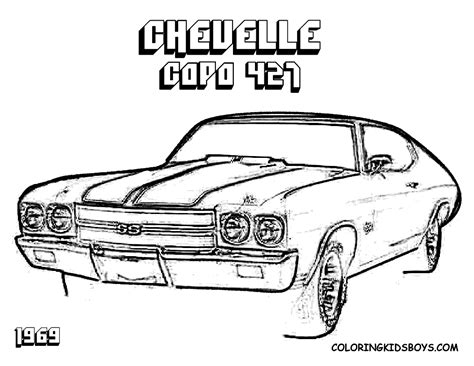 chevelle ss coloring pages