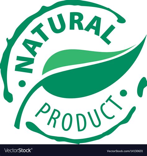 logo natural product royalty  vector image