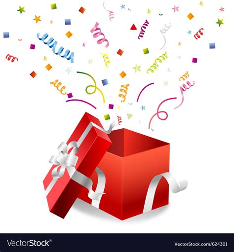 open gift box royalty  vector image vectorstock