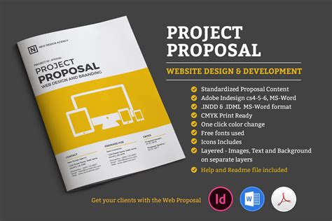 project proposal creative illustrator templates creative market