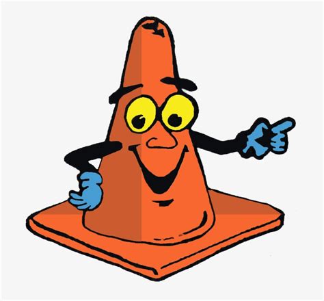 archived construction   traffic cones cartoons