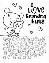 Mothers Coloring Pages Happy Grandma Hallmark Printable Mother Color Grandmother Print Cards Birthday Template Sheets Religious Getcolorings Getdrawings Templates Valentines sketch template