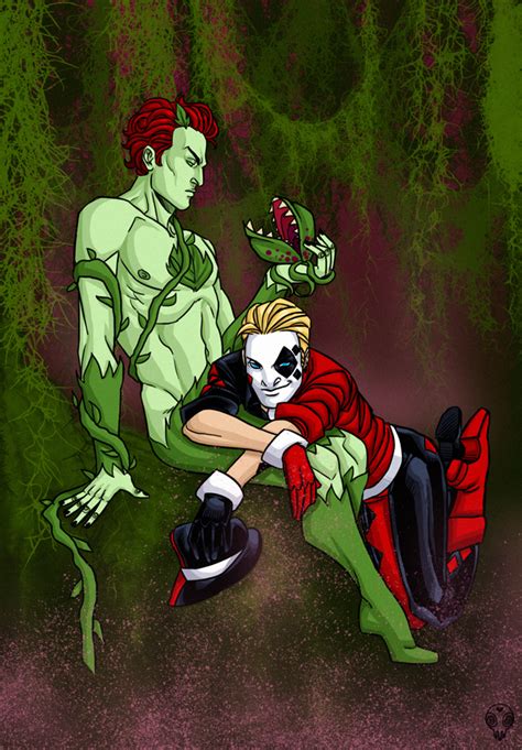 Male Poison Ivy And Harley Quinn Strange Fanart
