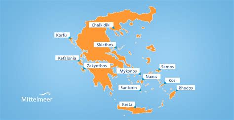 griechische inseln karte