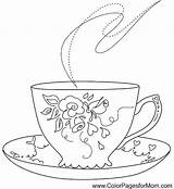 Coloring Pages Coffee sketch template