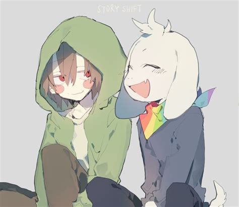 Chara And Asriel Storyshift Undertale Pinterest