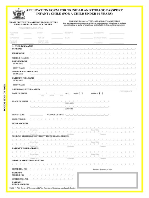 passport renewal form   printable form