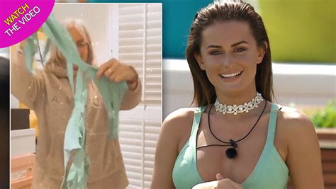 amber davies reminisces over old love island bikinis and wearing them