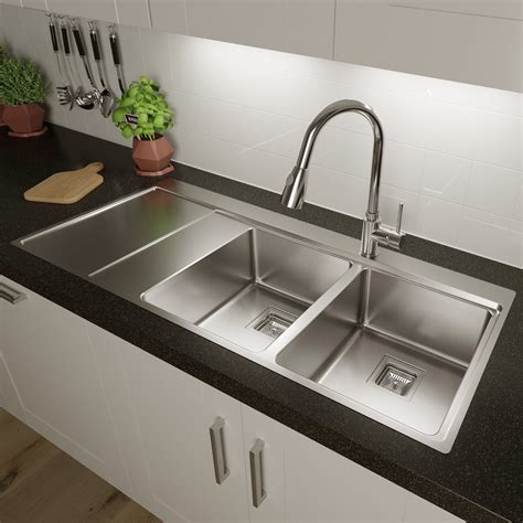 glossy finish silver stainless steel kitchen sink   rs  piece id