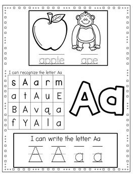 easy peasy printables alphabet practice sheets tpt