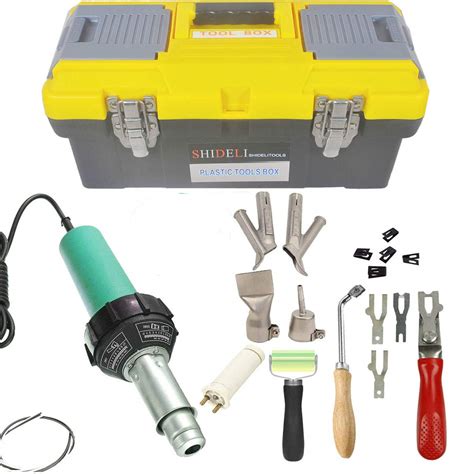 buy gohome  plastic welder kit hot air welder complete tool set