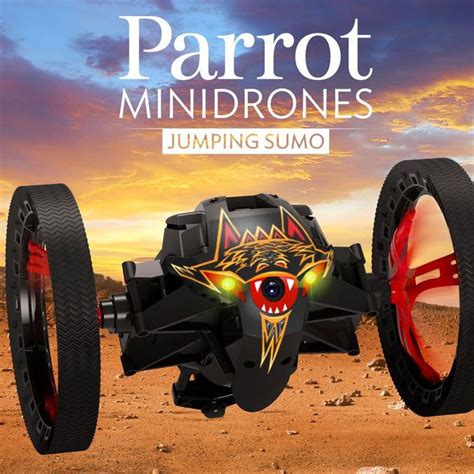 parrot app controlled minidrone jumping sumo khakigreen
