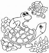 Coloring Pages Turtle Turtles Printable Kids Cute Colouring Sea Baby Color sketch template