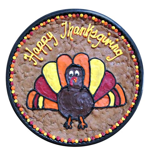 Turkey Design Thanksgiving Cookie Cake The Great Cookie
