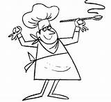 Colorear Cocinero Cuoco Cozinheiro Cuiner Cocineros Cuisinier Dibuix Dibuixos Stampare Profissoes Mestieri Cozinheiros Cuochi Como sketch template