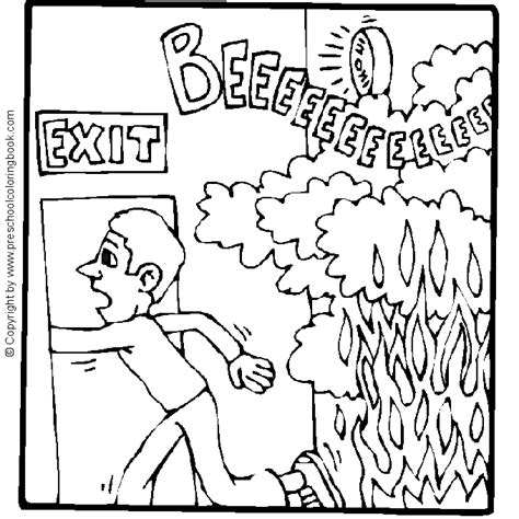 fire safety coloring pages  sparky org select