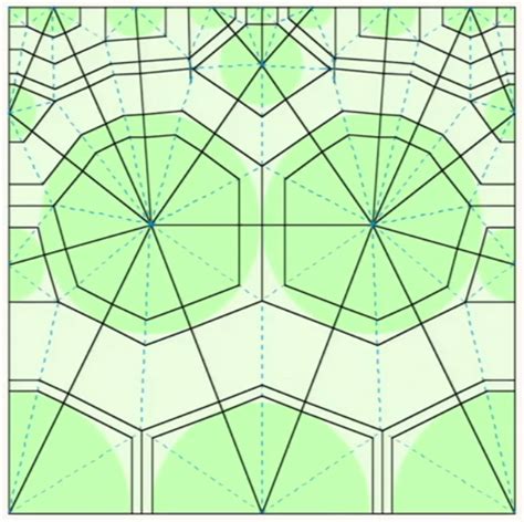 crease pattern generated  robert  langs origami design math