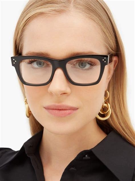 d frame acetate glasses celine eyewear matchesfashion uk celine