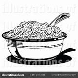 Cereal Coloring Clipart Bowl Illustration Sheet Nortnik Andy Pages Royalty Rf Template Getdrawings Getcolorings Color Printable sketch template