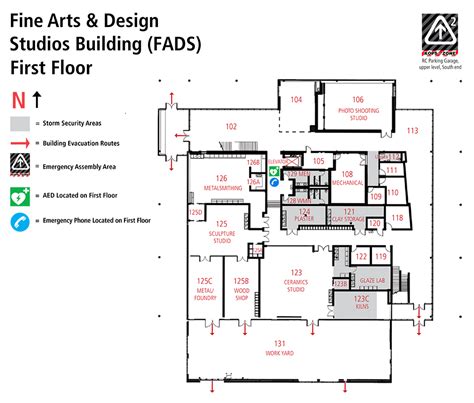 fine arts design studios building map fads johnson