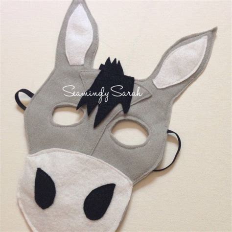 childs felt donkey mask etsy donkey mask donkey costume handmade