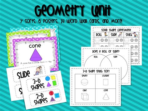 Mrs Riccas Kindergarten Solid Shapes Geometry Unit And Freebie