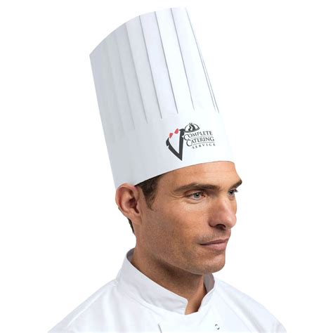 tall paper chefs hat  promo catering