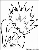 Cyndaquil Coloring Pages Fun sketch template