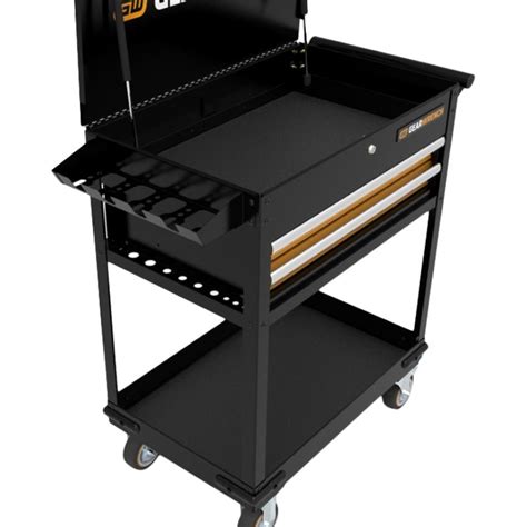 gearwrench       blackorange plastic  drawer  shelf utility cart