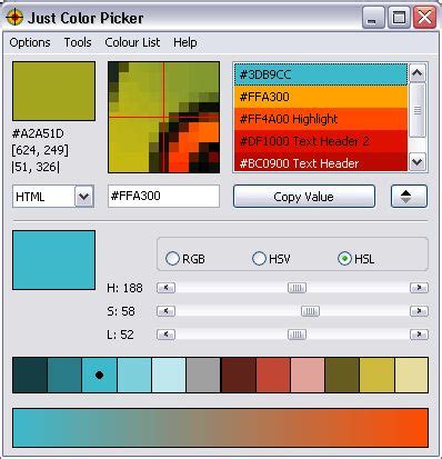 color picker    colour tool  windows  mac os