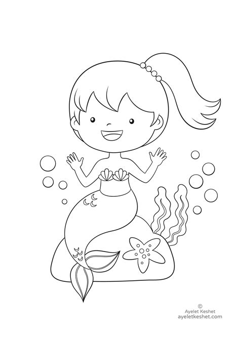 cute coloring pages mermaids lautigamu