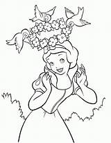 Coloring Disney Snow Pages Princess Prince Popular sketch template