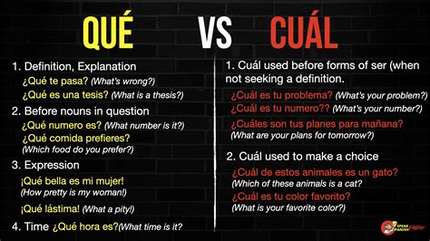 cual  difference  cual   learn spanish fast